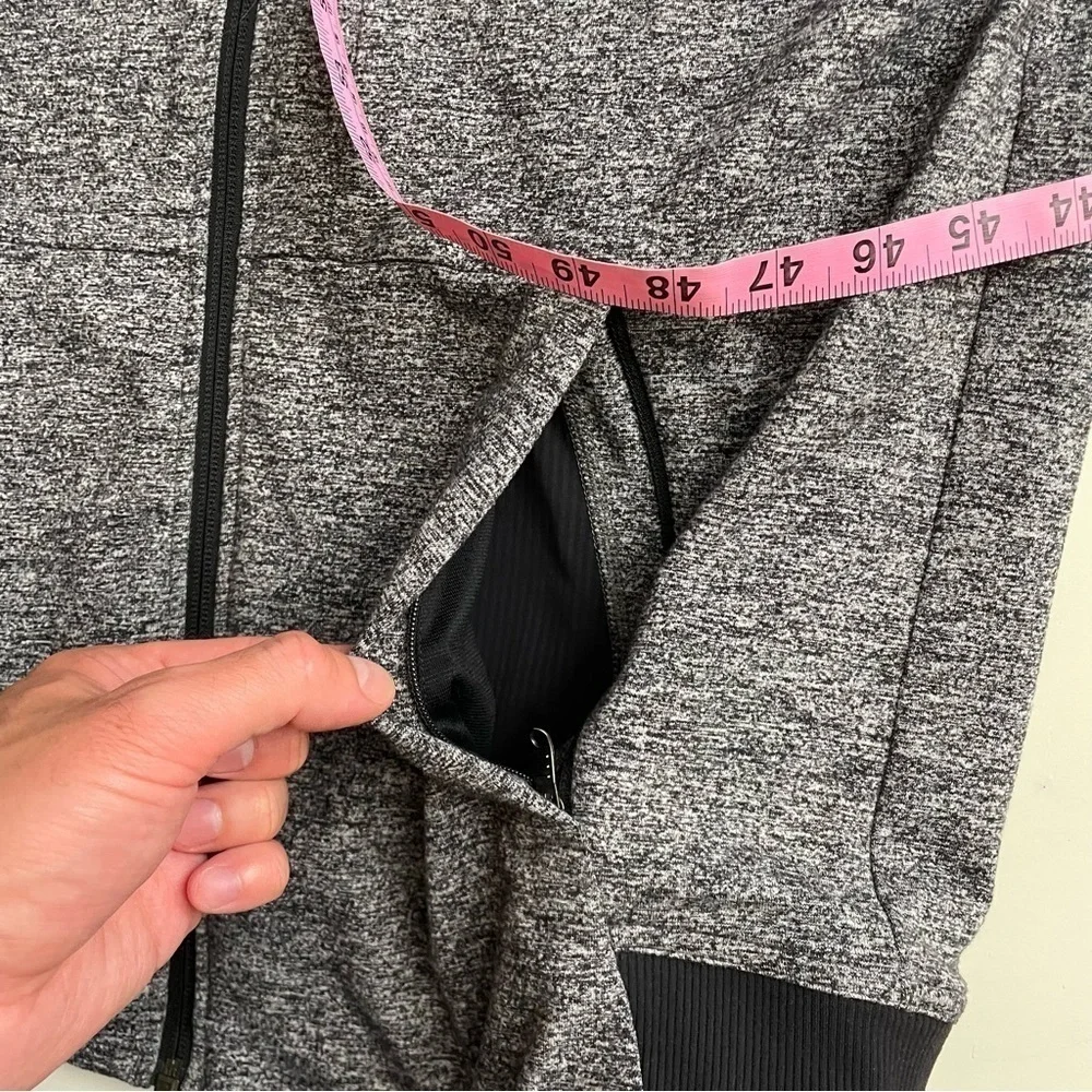 Lululemon Men’s Prepost Full Zip Jacket Gray Black Size Large
